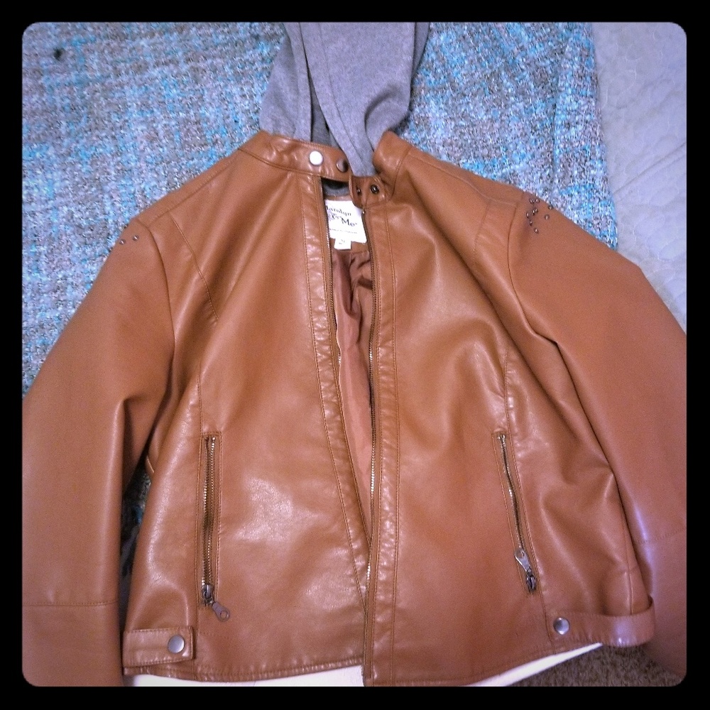 Faux leather jacket